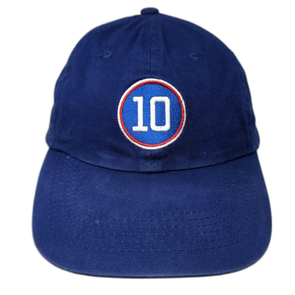 BWM Global Baseball Cap Blue One Size Number 10 Cubs PromoWorks Strapback Hat